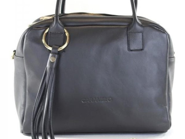 Bolso negro piel 