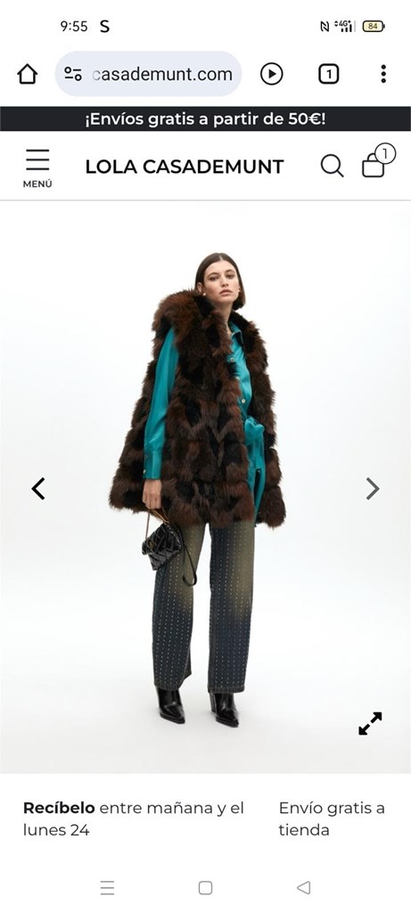 Foto 2 Chaleco pelo estampado print